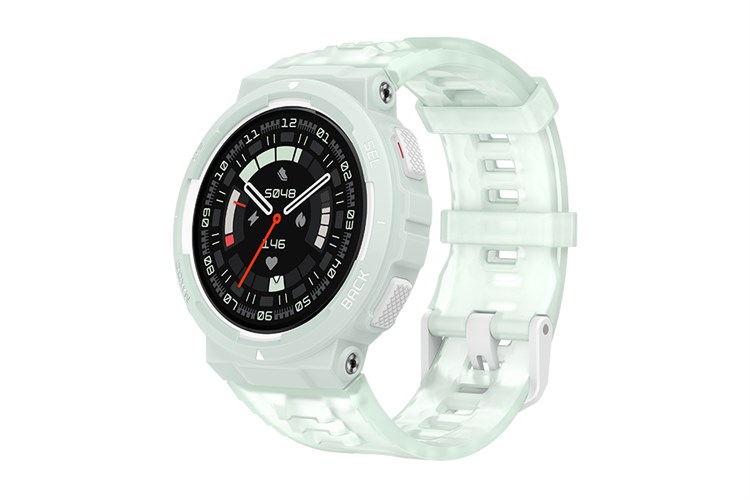 Amazfit Active Edge 46.6mm dây silicone Màu Xanh mint