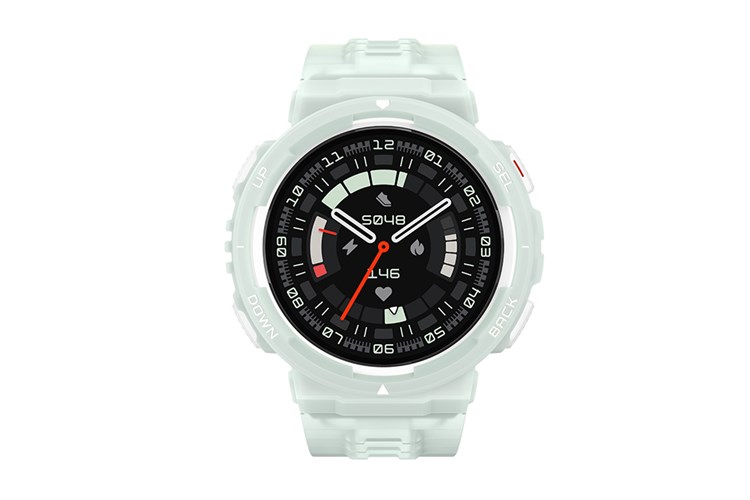 Amazfit Active Edge 46.6mm dây silicone Màu Xanh mint