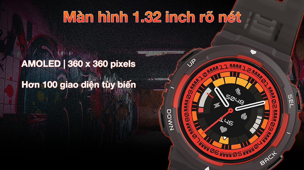 Đồng hồ thông minh Amazfit Active Edge 46mm - Màn hình chất lượng