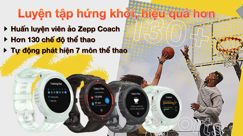 Đồng hồ thông minh Amazfit Active Edge 46mm - Tập luyện thể thao