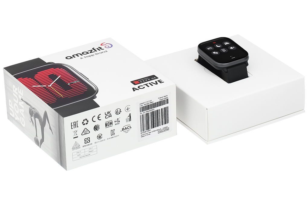 Amazfit Active 42.3mm dây silicone Màu Đen