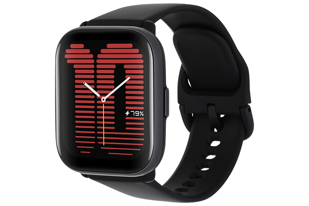 Amazfit Active 42.3mm dây silicone Màu Đen