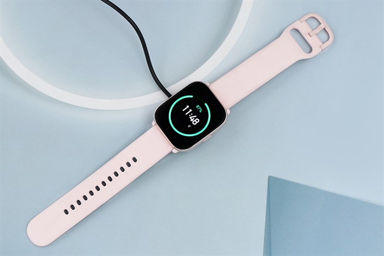 Amazfit Active 42.3mm dây silicone Màu Hồng
