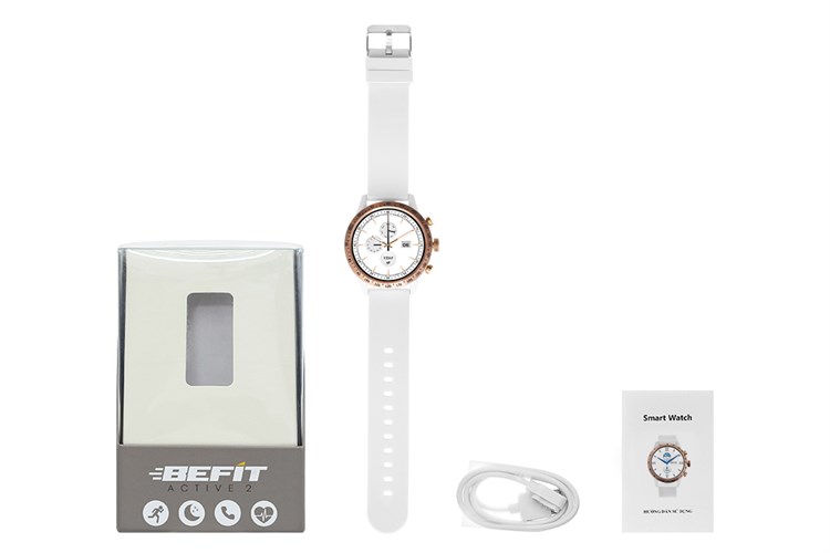 BeFit Active 2 42mm dây silicone Màu Trắng