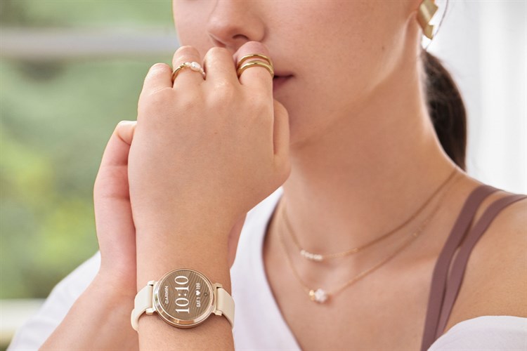 Garmin Lily 2 34mm dây silicone Màu Kem