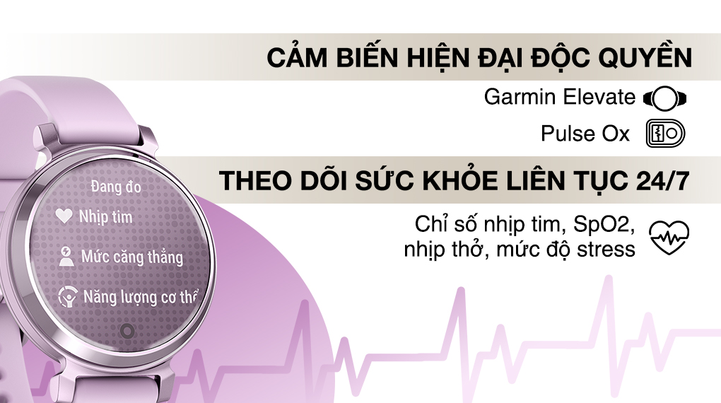 Đồng hồ thông minh Garmin Lily 2 - Theo dõi sức khỏe