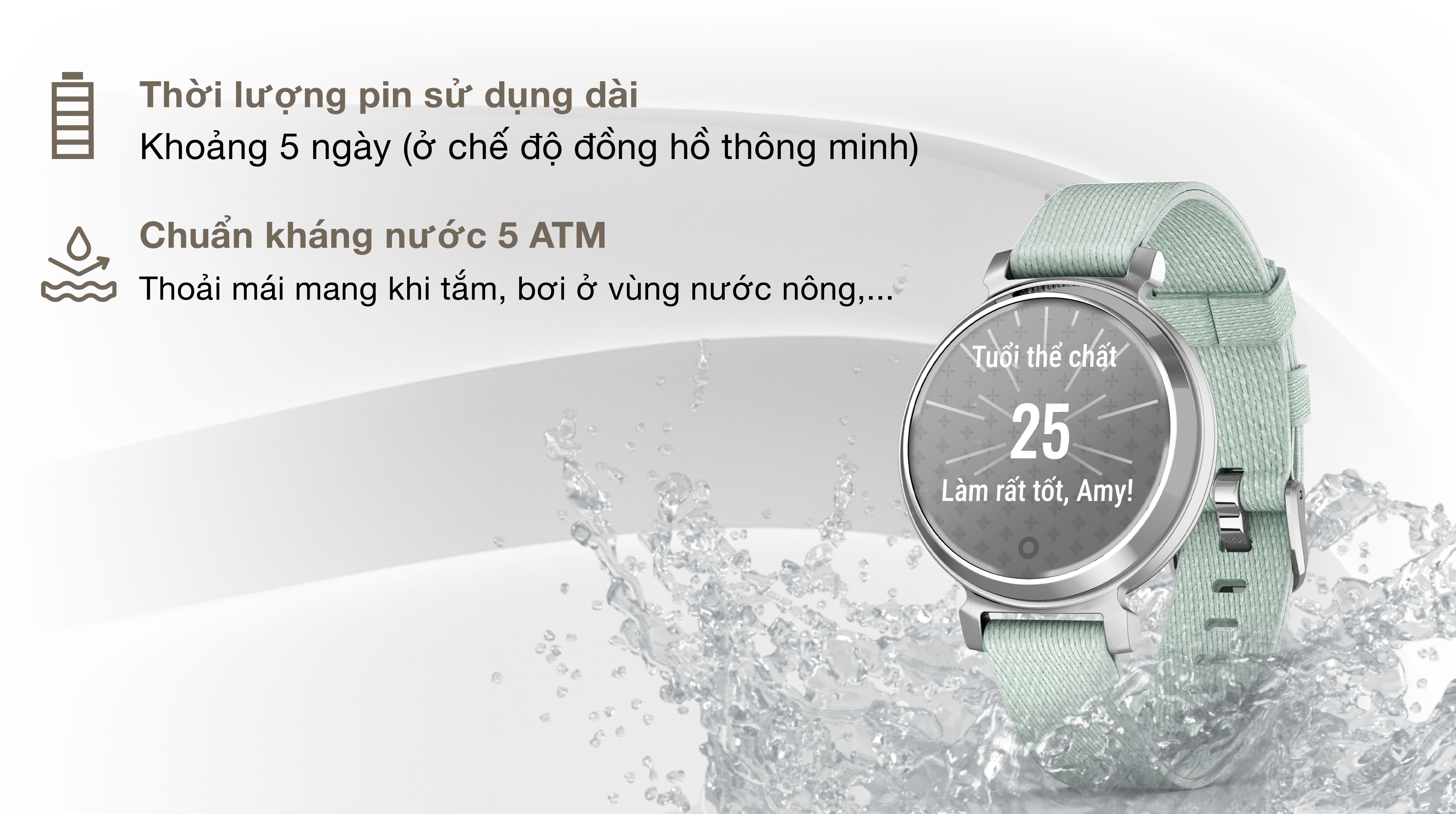 Garmin Lily 2 Classic 34mm dây vải