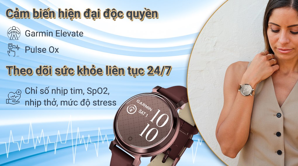 Garmin Lily 2 Classic 34mm dây da