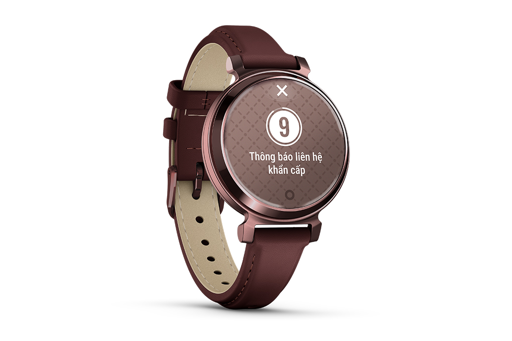 Garmin Lily 2 Classic 34mm dây da Màu Đen - Tím
