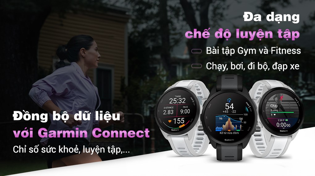 Garmin Forerunner 165 43mm dây silicone