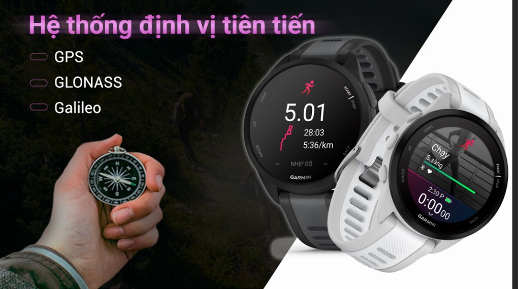 Garmin Forerunner 165 43mm dây silicone