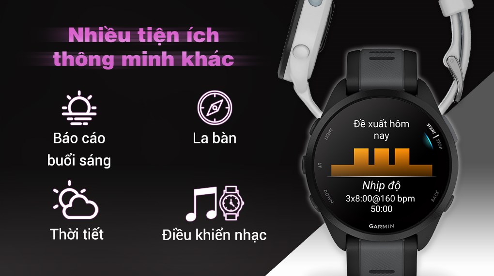 Garmin Forerunner 165 43mm dây silicone