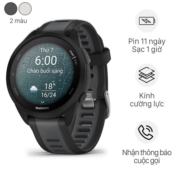 Garmin Forerunner 165 43mm dây silicone