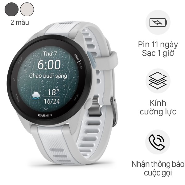 Đồng Hồ Thông Minh Garmin Forerunner 165 43Mm