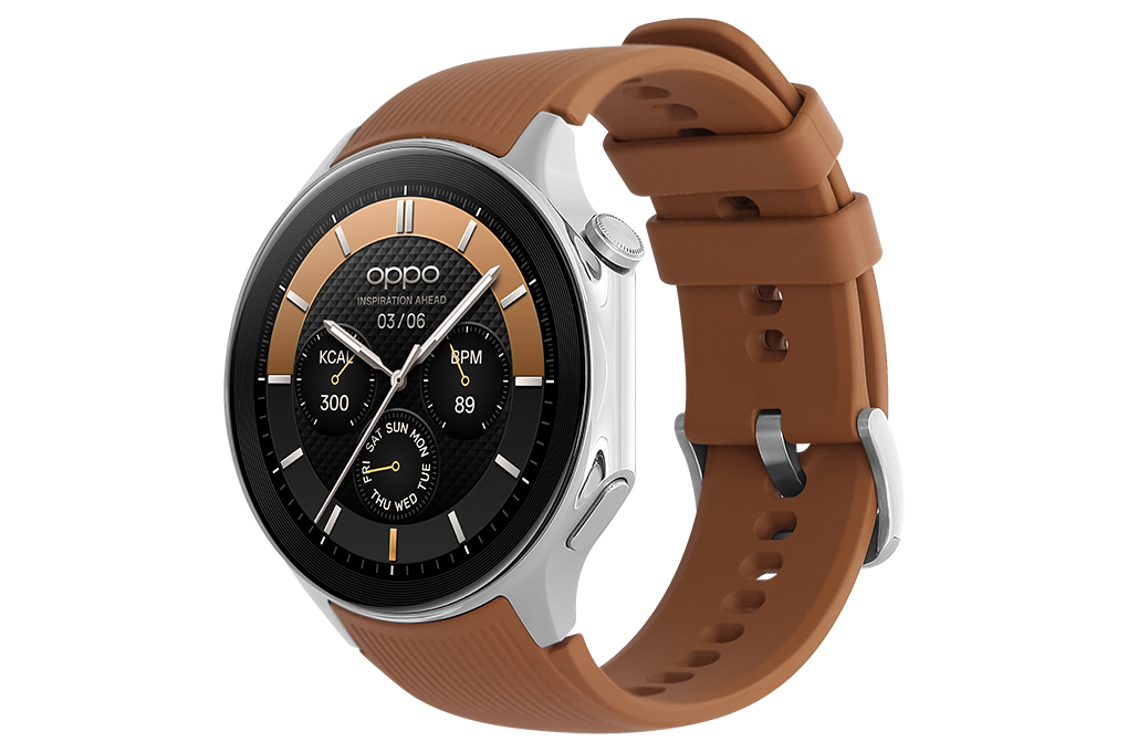 Oppo Watch X 47mm dây silicone Màu Nâu