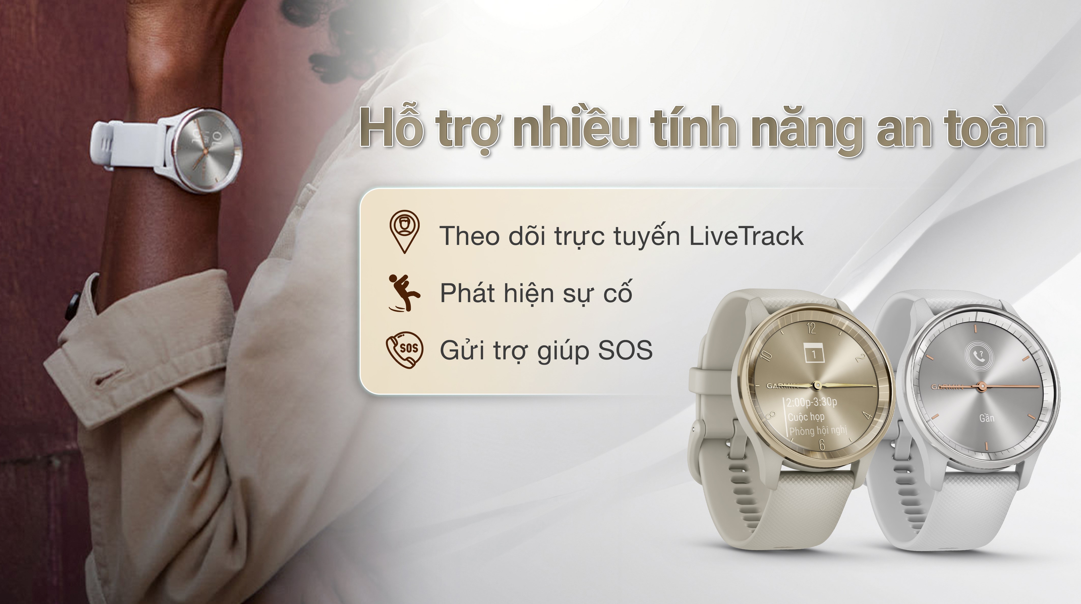 Garmin Vivomove Trend 40.4mm dây silicone