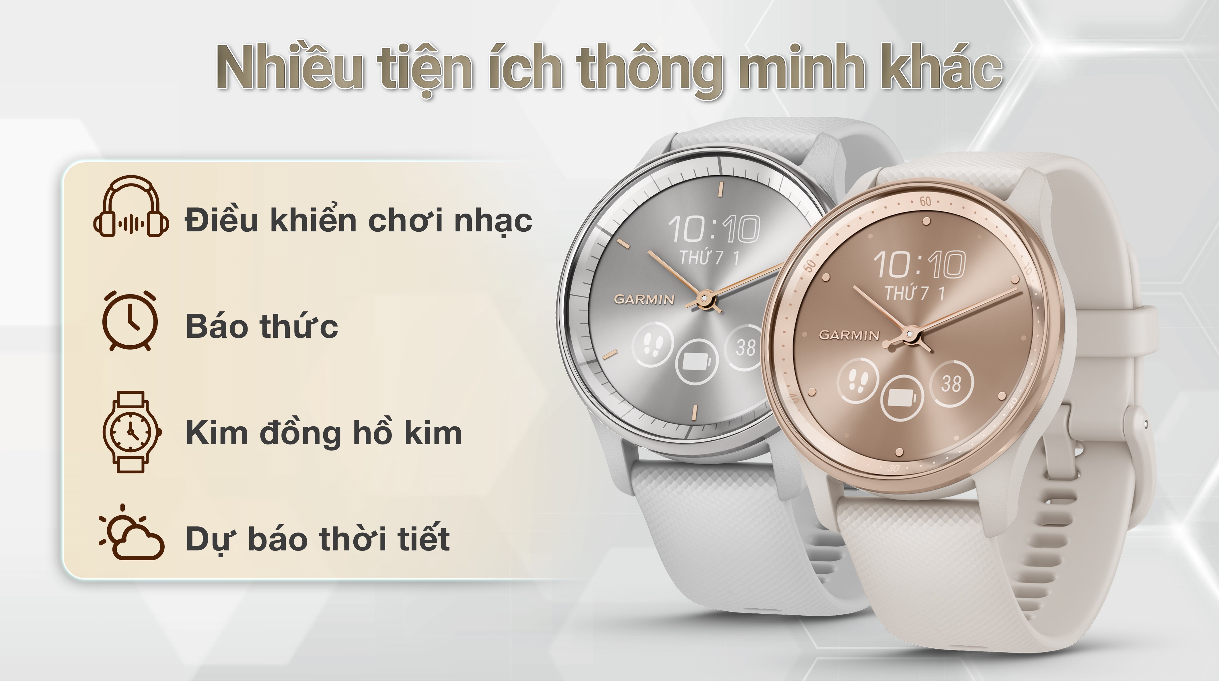 Garmin Vivomove Trend 40.4mm dây silicone