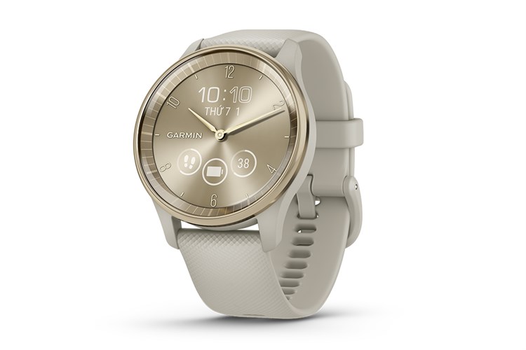 Garmin Vivomove Trend 40.4mm dây silicone Màu Trắng - Xám