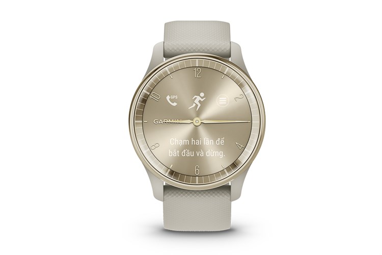 Garmin Vivomove Trend 40.4mm dây silicone Màu Trắng - Xám