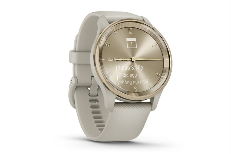 Garmin Vivomove Trend 40.4mm dây silicone Màu Trắng - Xám