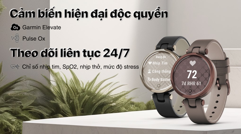 Garmin Lily Classic 34.5mm dây da