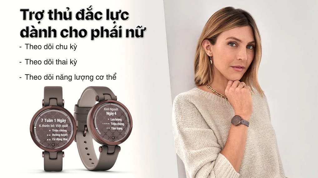 Garmin Lily Classic 34.5mm dây da