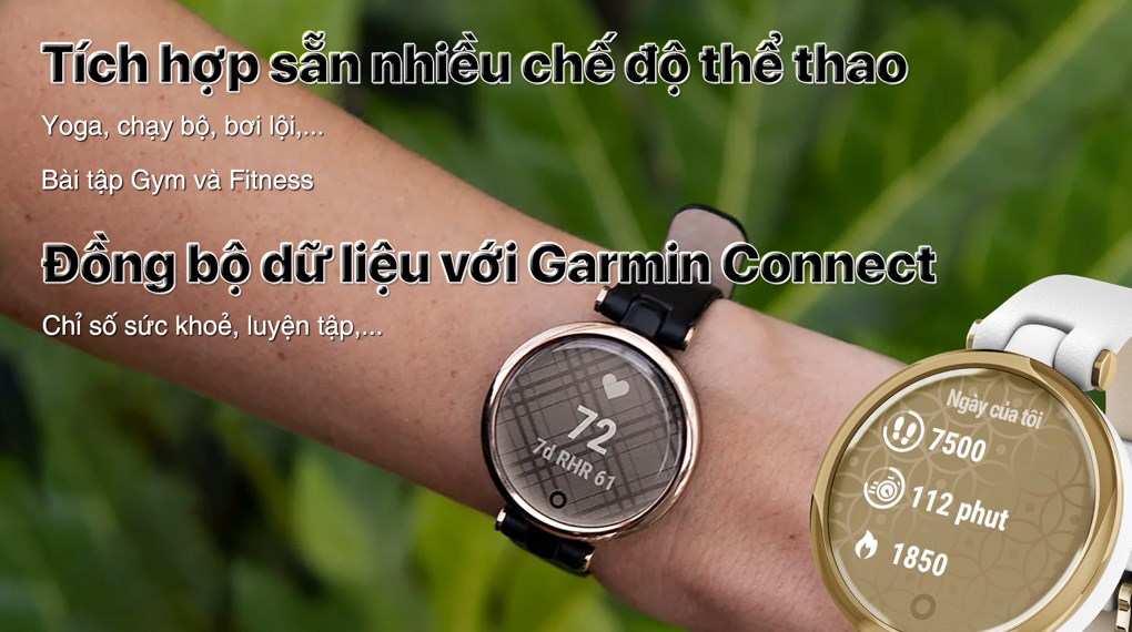 Garmin Lily Classic 34.5mm dây da