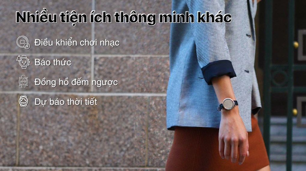 Garmin Lily Classic 34.5mm dây da