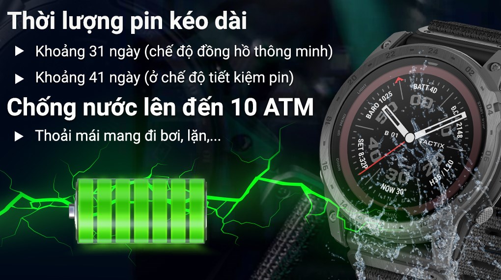 Garmin Tactix 7 51mm dây Nylon