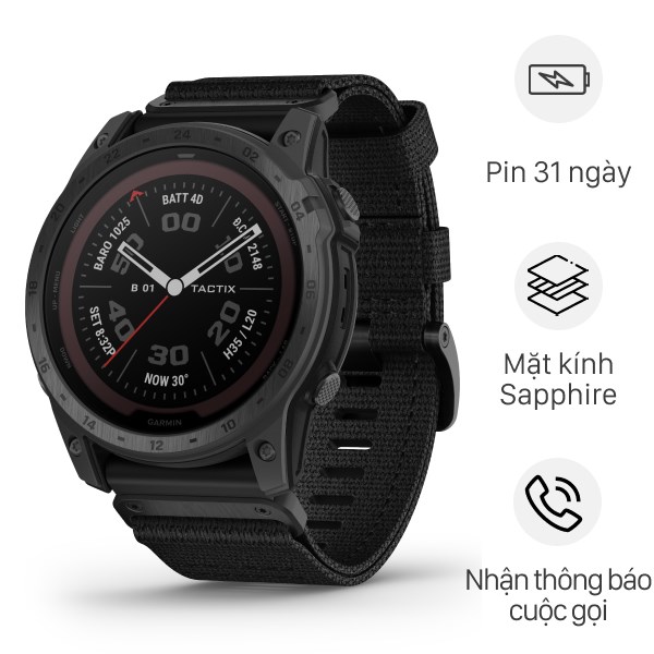 Đồng Hồ Thông Minh Garmin Tactix 7 51Mm