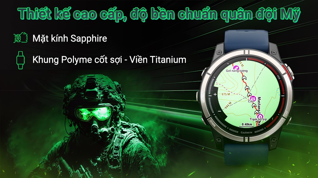 Garmin Quatix 7 Pro 47mm dây silicone