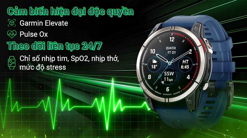 Garmin Quatix 7 Pro 47mm dây silicone