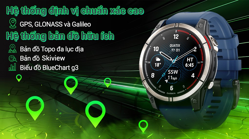 Garmin Quatix 7 Pro 47mm dây silicone