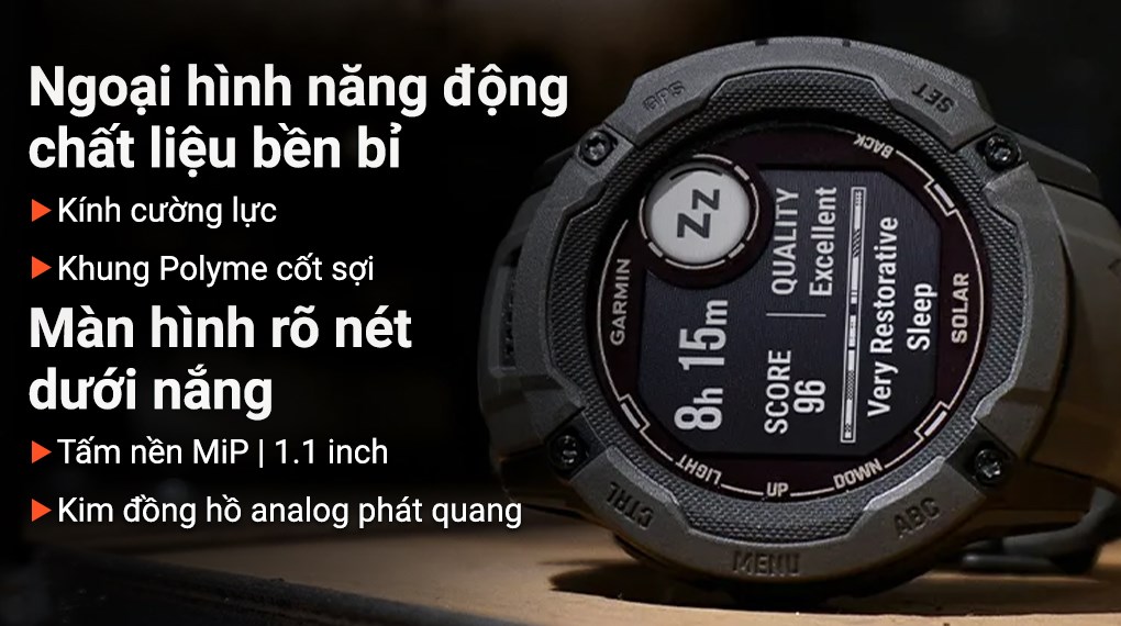 Garmin Instinct 2X Solar 50mm dây silicone