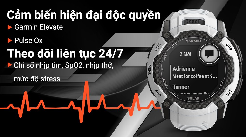 Garmin Instinct 2X Solar 50mm dây silicone