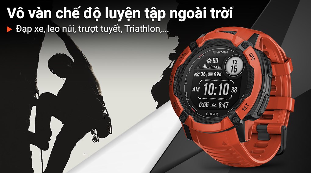 Garmin Instinct 2X Solar 50mm dây silicone