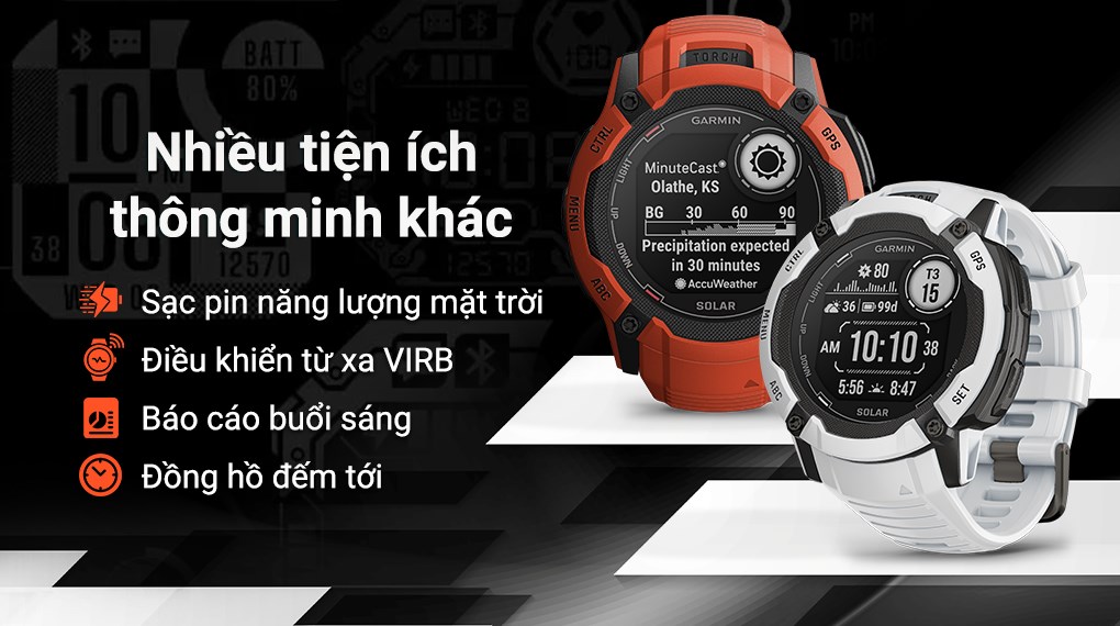 Garmin Instinct 2X Solar 50mm dây silicone