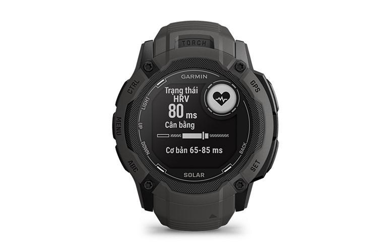 Garmin Instinct 2X Solar 50mm dây silicone Màu Ghi đen