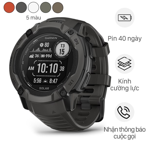 Đồng Hồ Thông Minh Garmin Instinct 2X Solar 50Mm