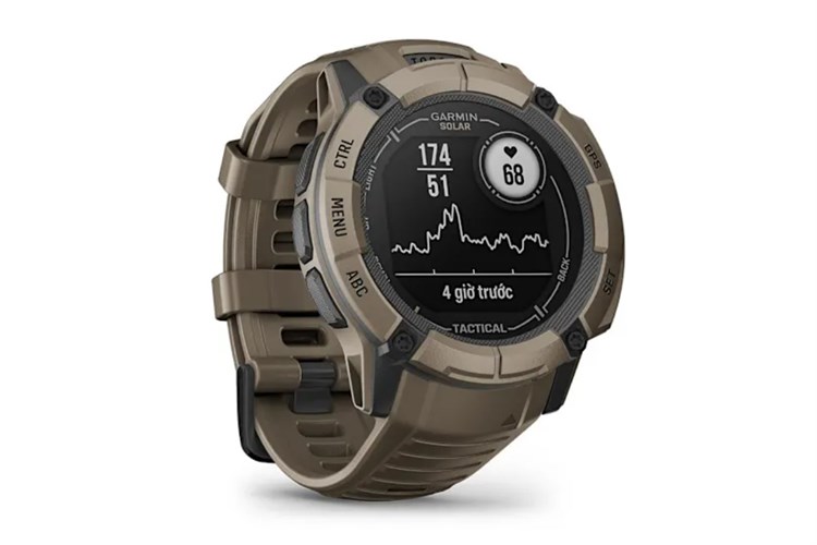 Garmin Instinct 2X Solar 50mm dây silicone Màu Nâu