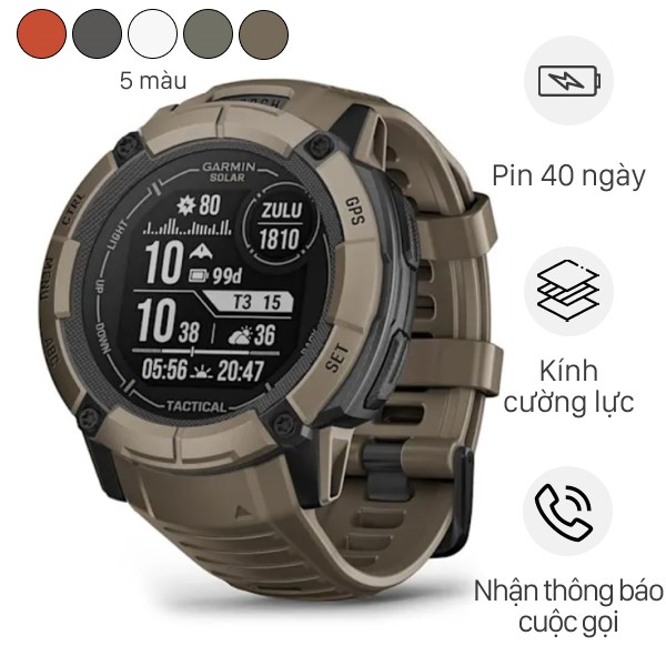 Garmin Instinct 2X Solar 50mm dây silicone