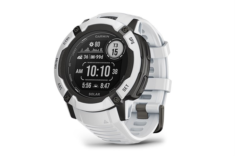 Garmin Instinct 2X Solar 50mm dây silicone Màu Đen/Trắng