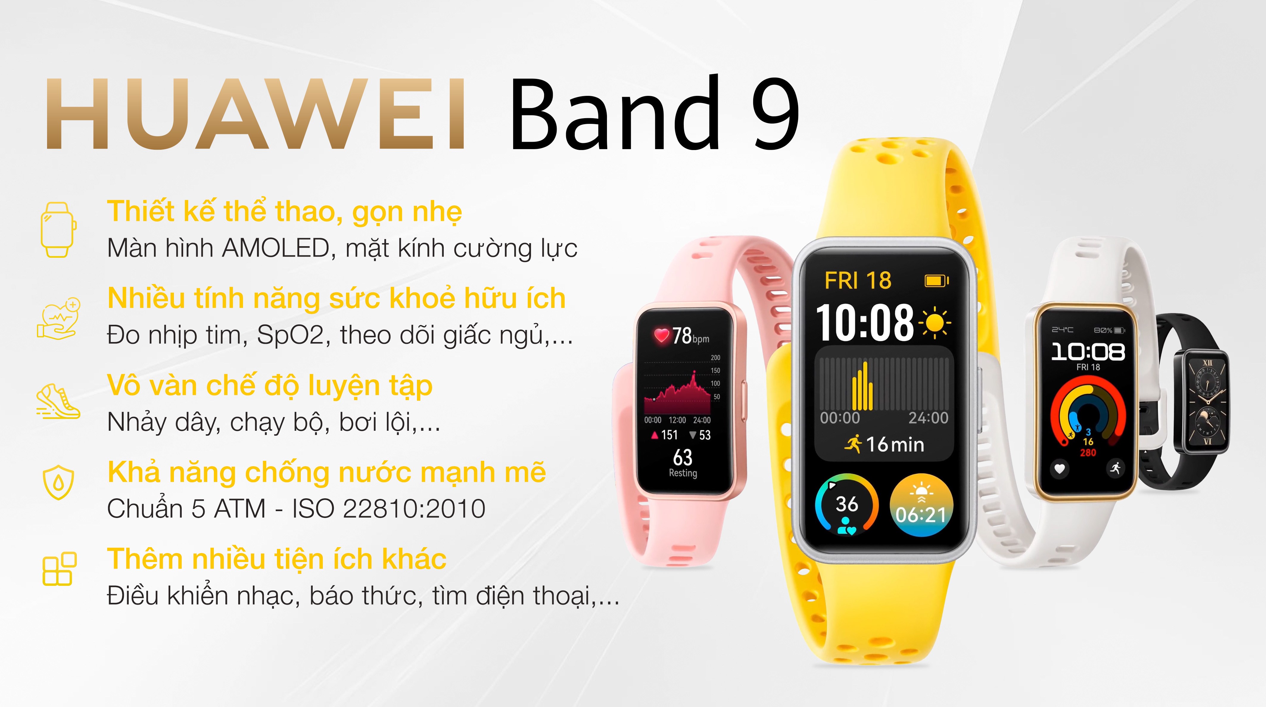 Vòng đeo tay thông minh Huawei Band 9