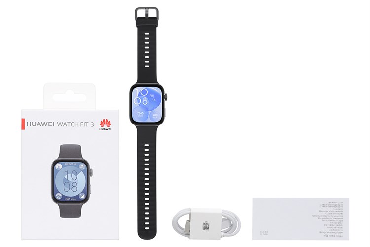 Đồng hồ thông minh Huawei Watch Fit 3 43.2mm Màu Đen