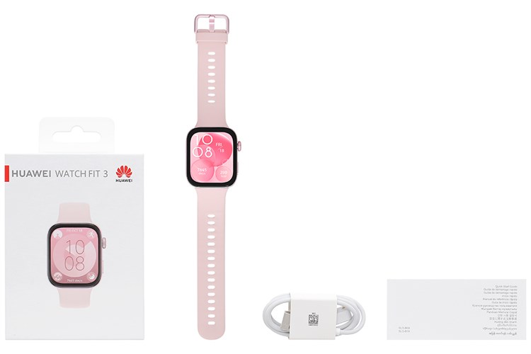 Đồng hồ thông minh Huawei Watch Fit 3 43.2mm Màu Hồng