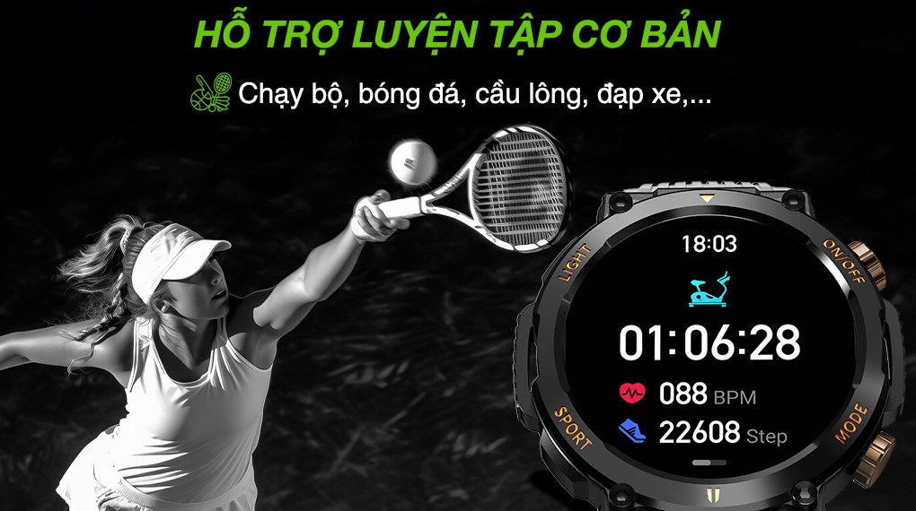 BeFit Hunter2 47.8mm dây silicone