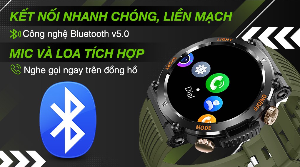 BeFit Hunter2 47.8mm dây silicone