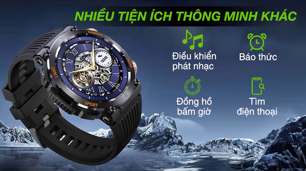 BeFit Hunter2 47.8mm dây silicone