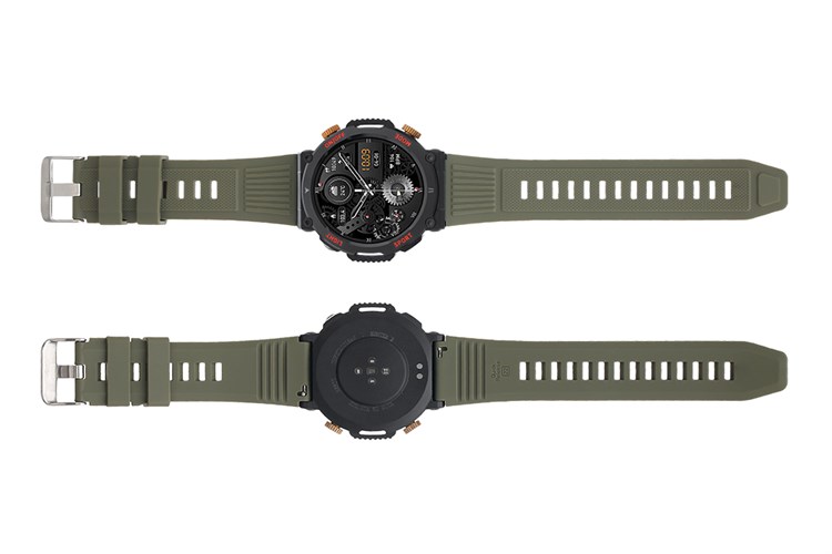 BeFit Hunter2 47.8mm dây silicone Màu Xanh rêu