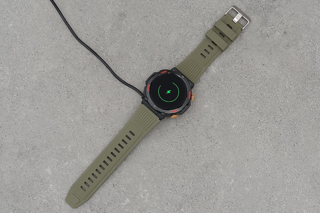 BeFit Hunter2 47.8mm dây silicone Màu Xanh rêu
